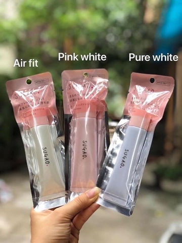 Kem trang điểm CC Sugao snow whipped pink white (Màu hồng nhạt :Dưỡng ẩm, căng da, da khô, da thường)