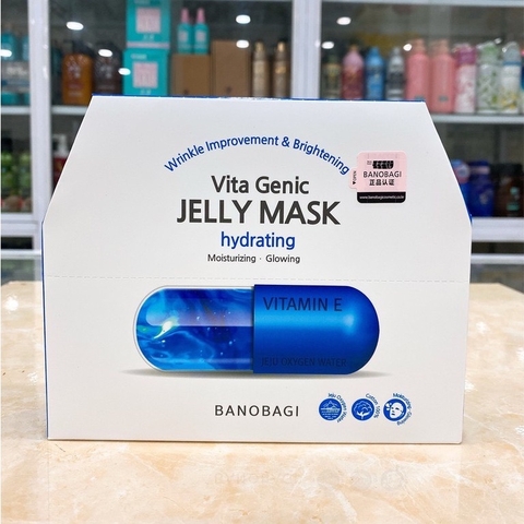 Set 10 Mặt nạ Vita Genic Jelly Mask Hydrating VITAMIN E - xanh dương- cấp ẩm tức thì