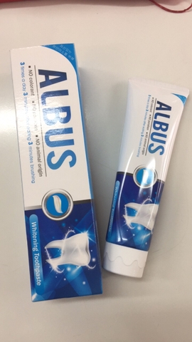 Kem đánh răng Albus Whitening Toothpaste làm trắng răng