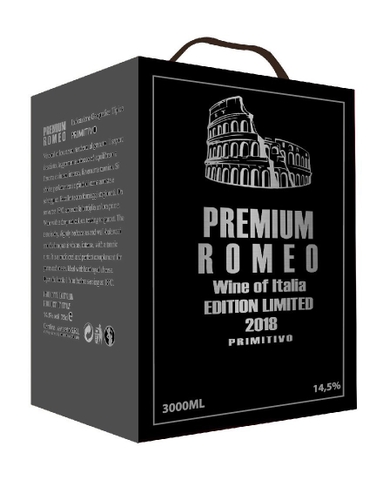 Rượu vang Ý Premium ROMEO Bịch 3L