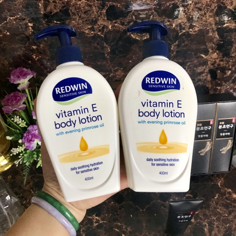 Kem dưỡng da vitamin E body lotion Redwin 400mL