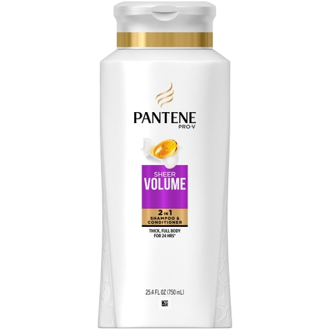 Dầu Gội Pantene Mỹ Pro-V Sheer Volume 2in1  750ml (chắc khỏe, bồng bềnh )