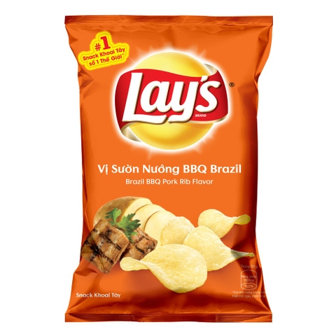 Bim Bim Lays vị sườn nướng BBQ Brazil 60g