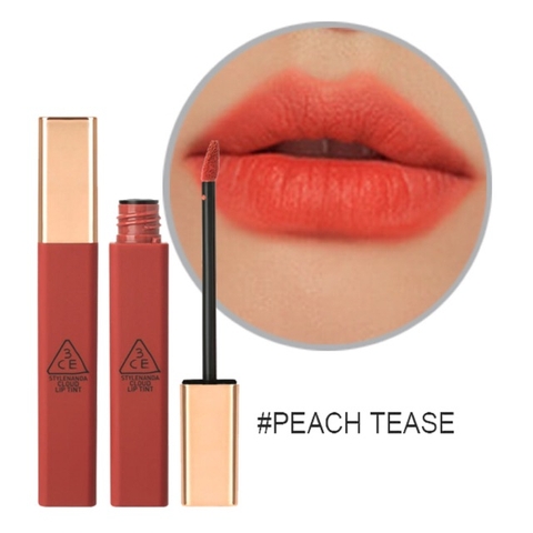 Son kem 3CE Cloud Lip Tint peachtease (cam hồng)