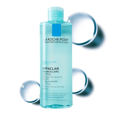 Nước làm sạch sâu và tẩy trang La Roche-Posay Effaclar Micellar Water 400ml ( dành cho da dầu)