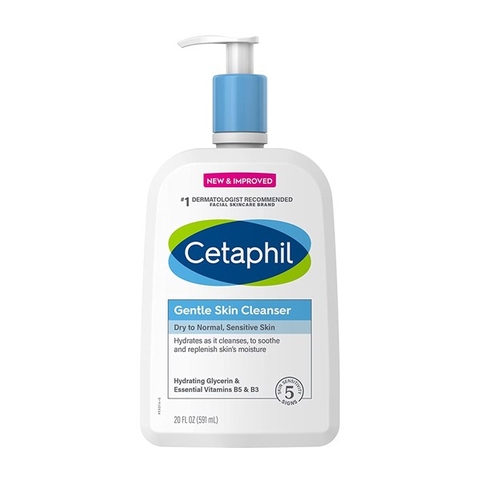 Sữa rửa mặt Cetaphil Gentle Skin Cleanser 591ml có vòi Canada