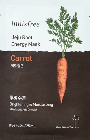 Mặt nạ innisfree jeju root Energy Mask - vị cà rốt