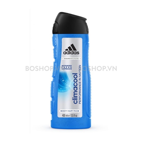 Gel Tắm Gội Rửa Mặt Cho Nam Adidas Climacool 400ml