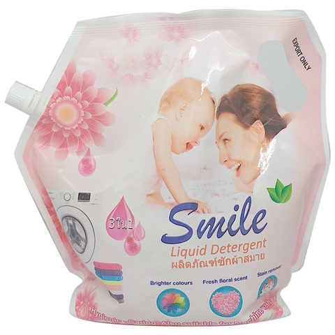 Nước giặt xả đậm đặc SMILE túi - 1,8L