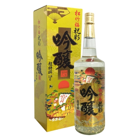 Rượu sake vảy vàng Takara Shozu đặc biệt (Chai Trắng 1,8L)