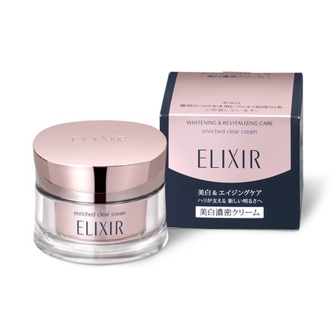Kem dưỡng da đêm cao Cấp Shiseido Elixir Enriched clear Cream 45g (dưỡng trắng chống lão hoá)