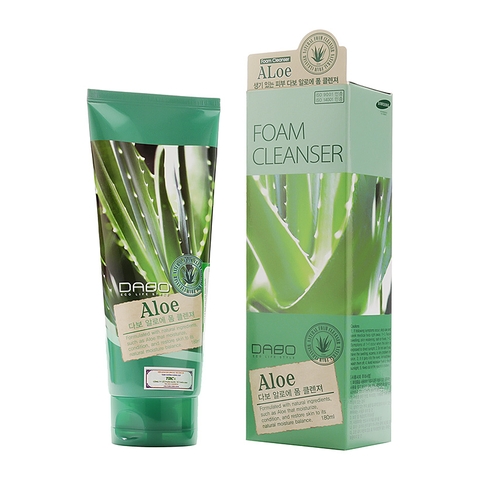 Sữa rửa mặt DABO Hàn Quốc 180ml (Lô Hội - Aloe Foam Cleanser)