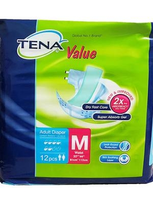 Tã dán người lớn Tena Value M 12miếng NK Malaysia