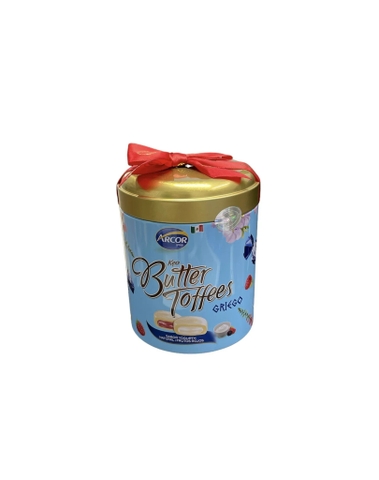 Kẹo Butter Toffees Griego hộp thiếc tròn 162g