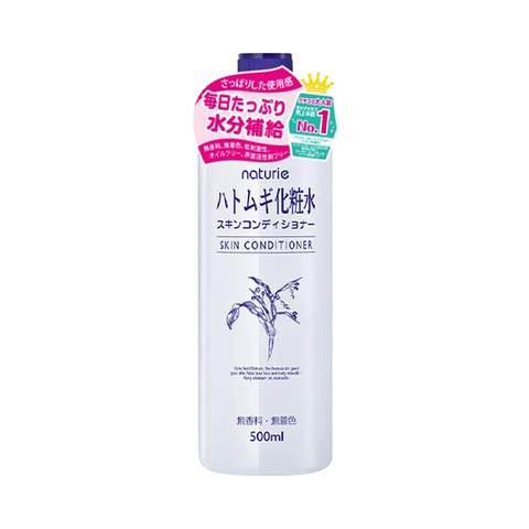 NƯỚC DƯỠNG ẨM SÂU CÂN BẰNG DA CHIẾT XUẤT HẠT Ý DĨ HATOMUGI NATURIE CHÍNH HÃNG 500ML