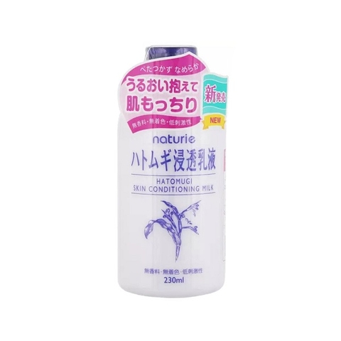 SỮA DƯỠNG ẨM CHIẾT XUẤT HẠT Ý DĨ HATOMUGI NATURIE CHÍNH HÃNG NHẬT BẢN 230ML