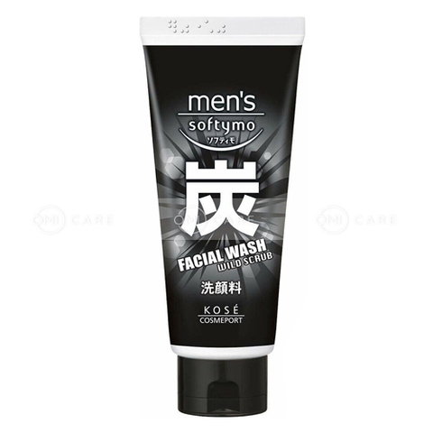 Sữa rửa mặt than hoạt tính dành cho nam Softymo