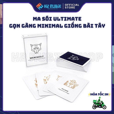 Ma Sói Ultimate Phiên Bản Gọn Gàng Minimal giống Bài Tây Giấy Xịn