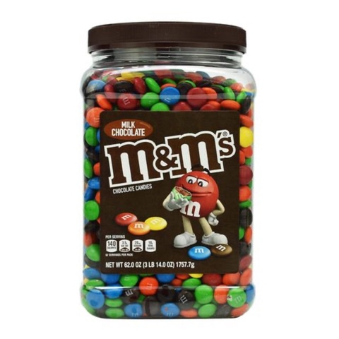 KẸO SOCOLA KHÔNG NHÂN M&M’s MILK CHOCOLATE 1757,7G - NẮP NÂU