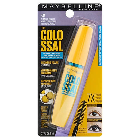 MASCARA MAYBELLINE THE COLOR SSAL WATERPROOF - 241 CLASSIC BLACK NOIR CLASSIQUE NEGRO CLASICO