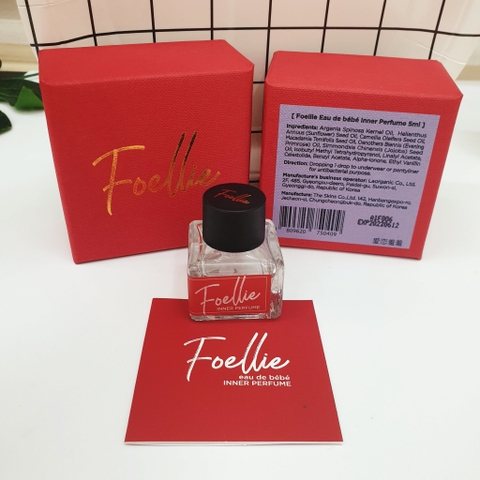 NƯỚC HOA VÙNG KÍN FOELLIE EAU DE BIJOU INNER PERFUME 5ML- MÀU ĐỎ (hương gỗ, sức sống sảng khoái)