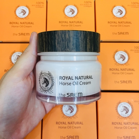 KEM NGỰA HÀN QUỐC THE SAEM ROYAL NATURAL HORSE OIL CREAM - 80ML