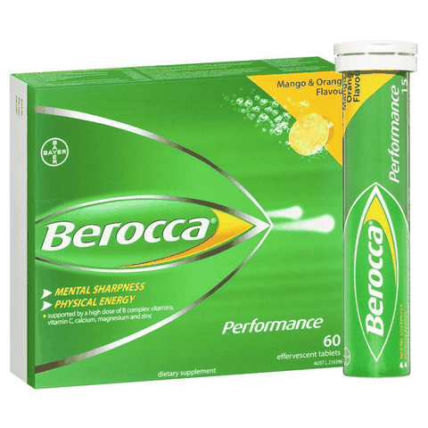 VIÊN SỦI BEROCCA PERFORMANCE 60 VIÊN - MANGO & ORANGE