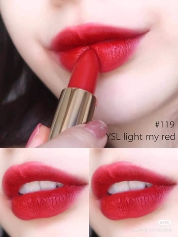 SON YSL ROUGE PUR COUTURE COLLECTOR #119 LIGHT ME RED