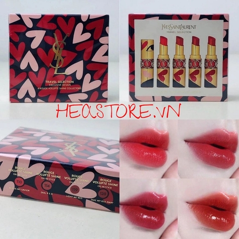SON YSL ROUGE VOLUPTE SHINE COLLECTOR #119 LIGHT ME RED