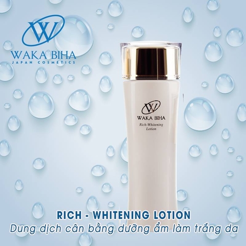 DUNG DỊCH CÂN BẰNG DƯỠNG ẨM LÀM TRẮNG DA WAKA BIHA RICH WHITENING LOTION - 145ML