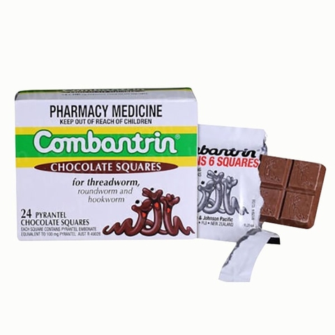 THUỐC TẨY GIUN PHARMACY MEDICINE COMBANTRIN VỊ CHOCOLATE - 24 VIÊN