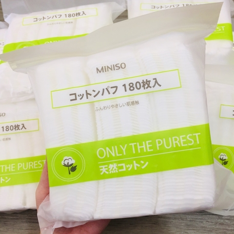 BÔNG TẨY TRANG MINISO - 180 MIẾNG