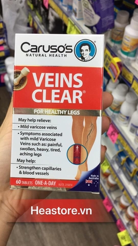 VIÊN UỐNG TRỊ GIÃN TĨNH MẠCH VEINS CLEAR 60 VIÊN