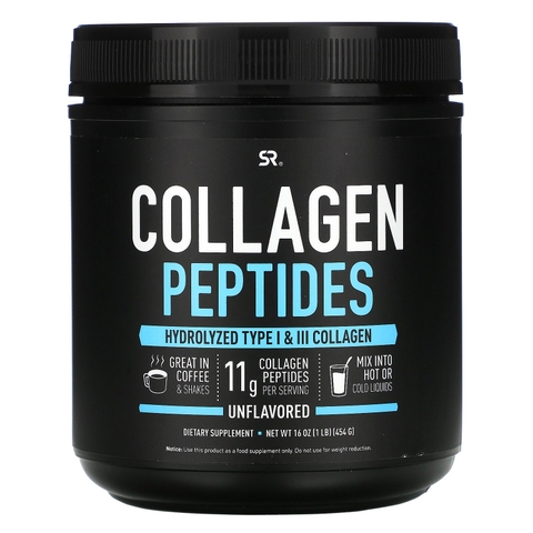 THỰC PHẨM BỔ SUNG COLLAGEN 1 & 3 DẠNG BỘT SPORT RESEARCH COLLAGEN PEPTIDES - 454G