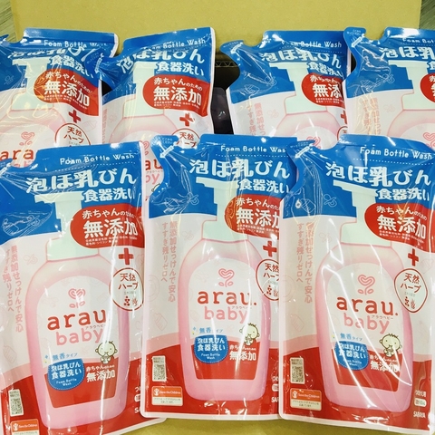 TÚI NƯỚC RỬA BÌNH SỮA ARAU BABY - 450ML