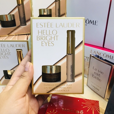 SET KEM MẮT(5ML) + CHE KHUYẾT ĐIỂM(1,9ML) ESTEE LAUDER HELLO BRIGHT EYES- SET 2 MÓN