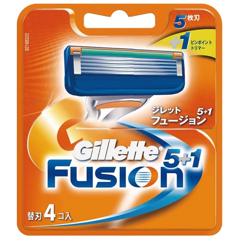 HỘP LƯỠI DAO CAO RÂU GILLETTE FUSION 4 CÁI MÀU CAM