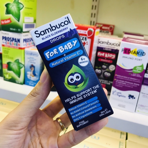 SIRO TĂNG MIỄN DỊCH SAMBUCOL DROP FOR BABY 6 MONTHS 20 ML