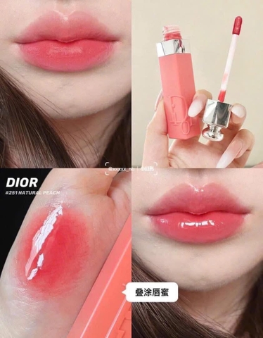 SON KEM DIOR ADDICT LIP TINT 251 NATURAL PEACH - HỒNG CAM ĐÀO