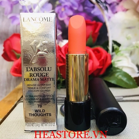 SON LANCOME LABSOLU ROUGE DRAMA MATTE #78 WILD THOUGHTS