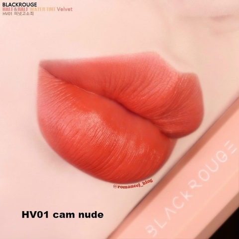 SON BLACK ROUGE HALF & HALF WATER - HV01 BAD PEANUT MÀU CAM NUDE