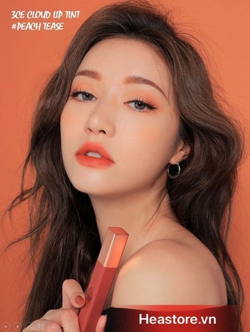 SON 3CE PEACH TEASE  ( màu đỏ cam đào)