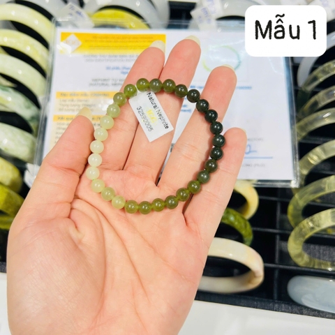 VÒNG CHUỖI NEPHRIT TỰ NHIÊN
