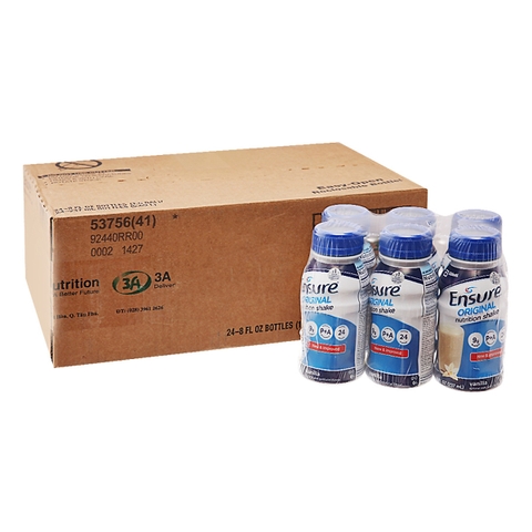 SỮA ENSURE PLUS SHAKE NUTRITION CHOCOLATE - THÙNG 30 CHAI