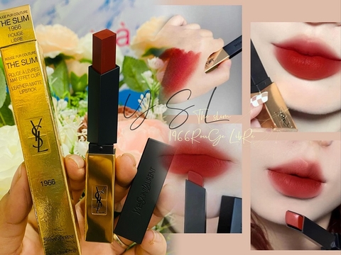 SON YSL ROUGE PUR COUTURE THE SLIM #1966 ROUGE LIBRE - ĐỎ GẠCH