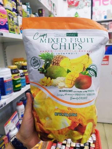 TRÁI CÂY SẤY TROPICAL FIELDS CRISPY MIXED FRUIT CHIPS - 200G