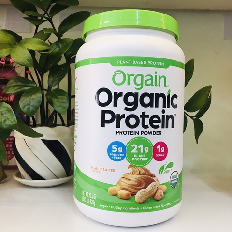 BỘT ORGAIN ORGANIC PROTEIN PLANT BASED PROTEIN POWDER VỊ PEANUT BUTTER FLAVOR - 920G
