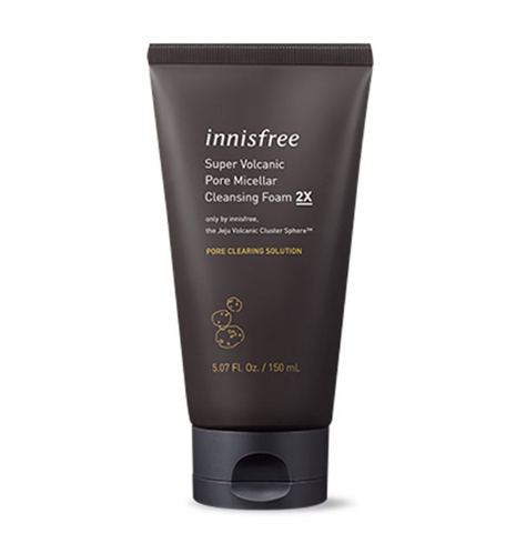 SỮA RỮA MẶT SẠCH SÂU INNISFREE SUPER VOLCANIC PORE MICELLAR CLEANSING FOAM 2X TỪ TRO NÚI LỬA - 150G