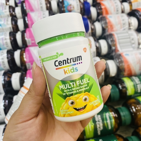 VIÊN NHAI CENTRUM KIDS MULTI FUEL- BỔ SUNG VITAMIN VÀ NHIỀU KHOÁNG CHẤT VỊ DỨA 50 VIÊN