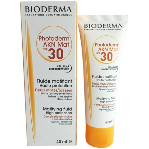 Kem chống Nắng Bioderma Photoderm AkN Mat Spf 30 40 ml